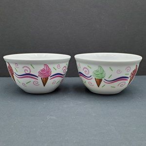 Houston Harvest Ice Cream Bowls Soup Cereal Bowls Ice Cream Cones Dishes